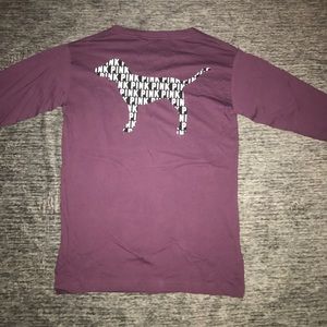 PINK purple long sleeve, new with tags!!